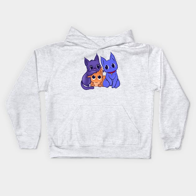 a party of cats Kids Hoodie by Eikia